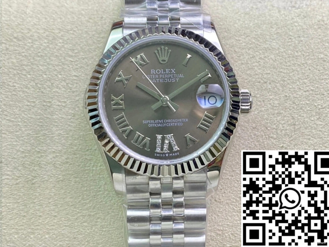 M278274-0028 Stainless 31MM Datejust Factory Steel EW Rolex 0830